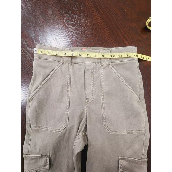 SPANX Stretch‎ Twill High Rise Ankle Skinny Cargo Pants Olive Green NWOT Medium - Picture 11 of 12